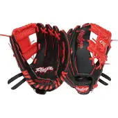 Rawlings | Players Series Youth 10 tuuman baseball-hanska | RHT | Musta/punainen