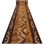 Rugsx Alfombra de pasillo BCF OPAL dorado oscuro 80 cm 80x170 cm