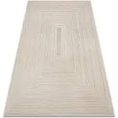 Rugsx Matot Matto BALANCE 8788 taupe - Geometrinen, rakenteell 120x170 cm