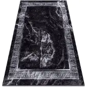 Rugsx Alfombra lavable MIRO 51278.810 Mármol, griego antideslizante - negro / blanco 140x190 cm