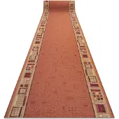 Rugsx Alfombra de pasillo con refuerzo de goma JENA color cobre 67cm 67x730 cm