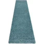 Rugsx Alfombra, alfombra de pasillo SOFFI shaggy 5cm azul - para la cocina, entrada, pasillo 80x250 cm