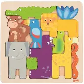 Goki Wooden Puzzle Safari 11pcs. Puu