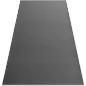Rugsx Alfombra con refuerzo de goma RUMBA 1897 un solo color gris oscuro 130x200 cm
