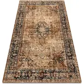 Rugsx Alfombra de lana POLONIA KALAR verde oscuro 235x350 cm