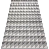Rugsx Alfombra SPRING 20406332 Sisal diamantes triángulos, bucle - gris 160x230 cm