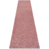 Rugsx Alfombra, alfombra de pasillo SOFFI shaggy 5cm rosado - para la cocina, entrada, pasillo 60x300 cm