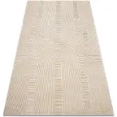 Rugsx Matot Matto BALANCE 9086 taupe - Geometrinen, rakenteell 120x170 cm