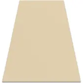 Rugsx Alfombra con refuerzo de goma RUMBA 1963 un solo color crema 200x200 cm