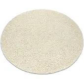 Rugsx Matto SOFFI pyöreä shaggy 5cm kerma