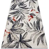 Rugsx Moderni matto mundo e7181 lehdet boho ulkona beige / sininen