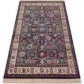 Rugsx Matto WINDSOR 22991 koriste, KEHYS, tupsut laivastonsininen / väri norsunluu, 60x100 cm