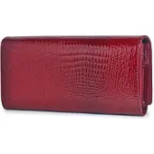 MaxPower Aitoa Nahkaa Kukkaro Naisille Clutch Laukku , Sidabriškai pilka