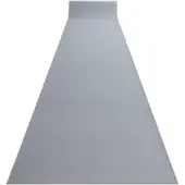 Rugsx Alfombra de pasillo con refuerzo de goma RUMBA un solo color gris 80 cm 80x480 cm