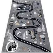 Rugsx Matto FUN Route harmaa