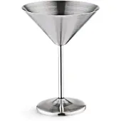 Semoic Ruostumattomasta teräksestä valmistettu cocktaillasi, korkea pohja, viinilasi, unbr
