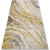Rugsx Alfombra FUSION 9776 crema / blanco / amarillo - Abstracción, moderna, abstracta 80x150 cm