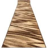 Rugsx Alfombra de pasillo KARMEL FRYZ - ARABICA marrón 70 cm 70x530 cm