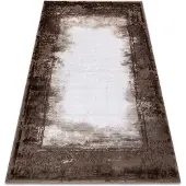 Rugsx Alfombra acrílica VALENCIA 036 MARCO, vintage marfil / marrón 120x180 cm