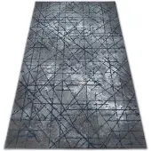 Rugsx Alfombra acrílica VALENCIA 3949 INDUSTRIAL gris/azul 80x150 cm