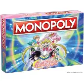 USAopoly Monopoly Sailor Moon -lautapeli | Perustuu suosittuun anime-tv-sarjaan | Mukautetut pelimerkit, rahat ja pelilauta | Virallisesti lisensoitu tava