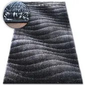 Rugsx Alfombra SHAGGY SPACE 3D B222 gris oscuro 80x150 cm