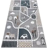 Rugsx Matto FUN Strade harmaa