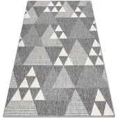 Rugsx Alfombra SPRING 20409332 Sisal triángulos, bucle - gris 160x230 cm