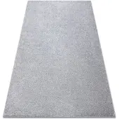 Rugsx Moqueta SAN MIGUEL plateado 92 llanura color sólido 150x250 cm