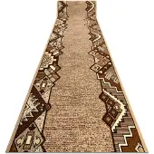 Rugsx Alfombra de pasillo BCF BARYTON beige 90 cm 90x950 cm
