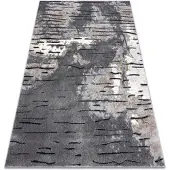 Rugsx Alfombra moderna COZY 8876 Rio - Structural dos niveles de vellón gris 80x150 cm