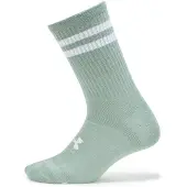 Under Armour Unisex-Adult Essential Crew Socks 6 Pack (377) Hydro Green/Hydro Green/White Medium