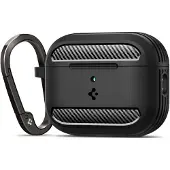 Spigen AirPods Pro 3 Rugged Armor TPU Suojakotelo - Musta