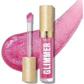 Revlon Super Lustrous Glimmer Gloss Ei-tarttuva huulikiilto High Shine Finish kasvipohjainen Glitter 008 Rose Glow 0,13 fl unssia
