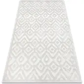 Rugsx Alfombra SANTO sisal 58381 diamantes, zigzag beige 140x190 cm