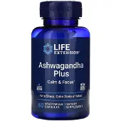 Life Extension Ashwagjaha Plus Calm & Focus - 60 kapselia - 60 kapselia