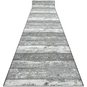 Rugsx Alfombra de pasillo con refuerzo de goma 67 cm Madera tablero gris 67x570 cm
