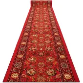 Rugsx Alfombra de pasillo antideslizante de goma TRADYCJA tradición rojo 57cm 57x190 cm