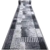 Rugsx Alfombra de pasillo con refuerzo de goma ESSENZA gris 67 cm 67x180 cm