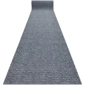 Rugsx Alfombrilla antideslizante 100 cm MAGNUS 2954 Zigzag exterior, interior gris 100x650 cm