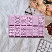 MaxPower Suklaalaatan muoto, 3D silikonimuotoVioletti
