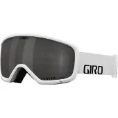 Giro Ringo -laskettelulasit - Lumilautailulasit miehille, naisille ja nuorille - valkoinen sanamerkkihihna, jossa VIVID Smoke Lins