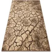 Rugsx Matto Karmel Terra, 160 x 200 cm, ruskea