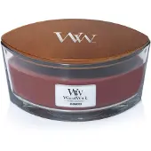 Woodwick Ellipse -tuoksukynttil , punapuu, 470 ml | Paloaika jopa 50 tuntia