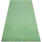 Rugsx Alfombra BUNNY verde Imitación de piel de conejo 200x290 cm