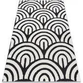 Rugsx Alfombra moderna MODE 8629 conchas crema / negro 180x270 cm