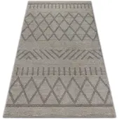 Rugsx Alfombra SOFT 8034 Etno Boho crema/marrón claro 120x170 cm