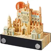 Jojomino 3D-paperinveistotaidekalenteri - toimiston työpöydän koriste, syntymäpäivälahja, stressin lievitys, syksy Prahassa