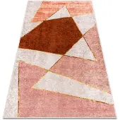 Rugsx Alfombra lavable MIRO 52097.802 Geométrico antideslizante - rosado 160x220 cm