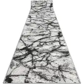 Rugsx Alfombra de pasillo BCF MORAD Mármol gris 90 cm 90x180 cm